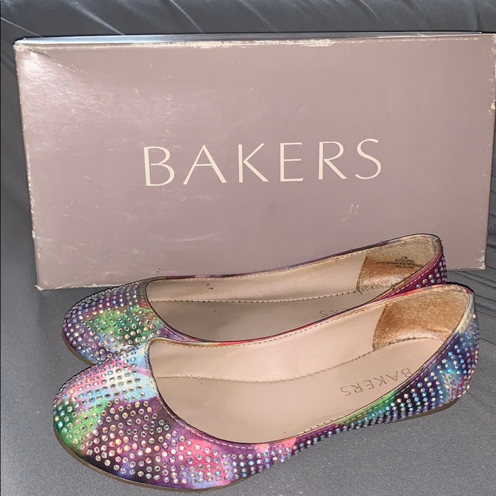 Bakers Multicolor Rhinestone Flats